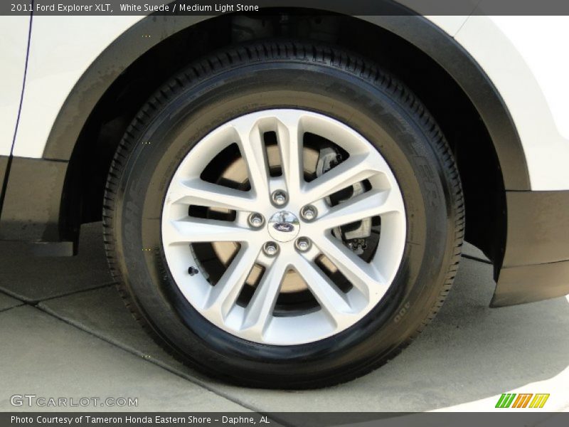 White Suede / Medium Light Stone 2011 Ford Explorer XLT