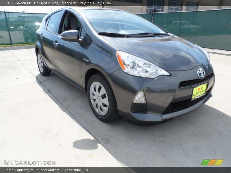 Magnetic Gray Metallic / Gray 2012 Toyota Prius c Hybrid One
