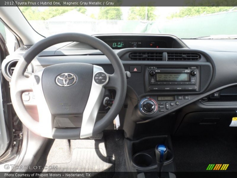 Magnetic Gray Metallic / Gray 2012 Toyota Prius c Hybrid One