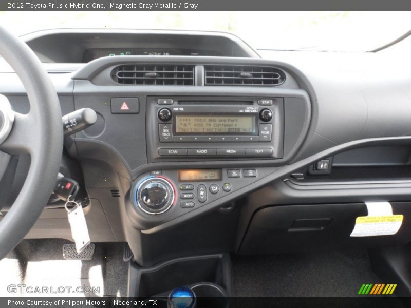 Magnetic Gray Metallic / Gray 2012 Toyota Prius c Hybrid One