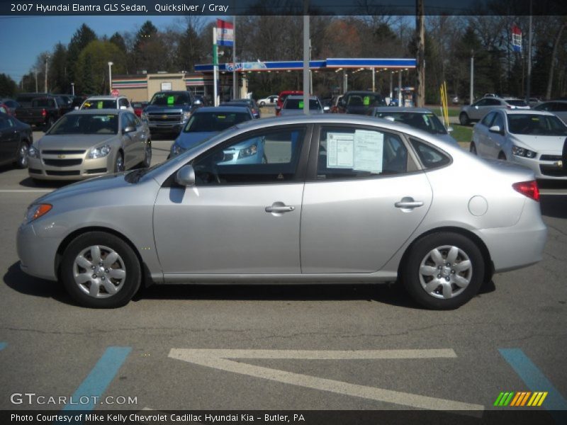 Quicksilver / Gray 2007 Hyundai Elantra GLS Sedan