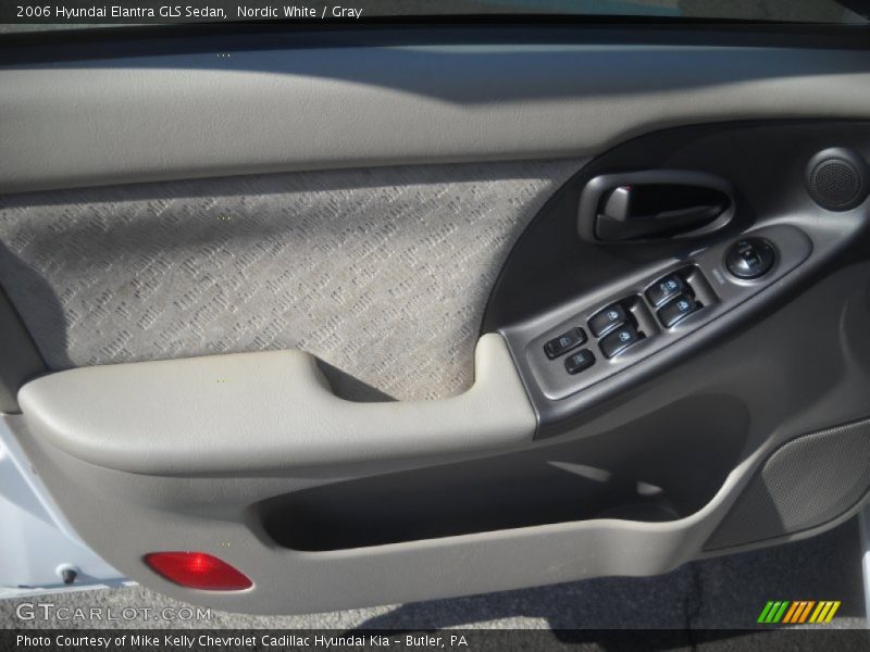 Nordic White / Gray 2006 Hyundai Elantra GLS Sedan