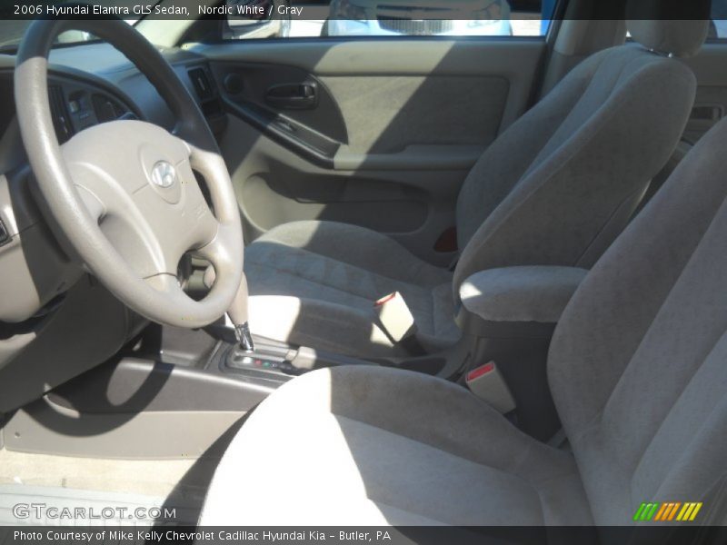 Nordic White / Gray 2006 Hyundai Elantra GLS Sedan