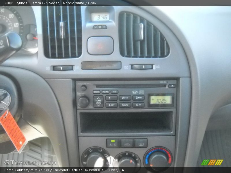 Nordic White / Gray 2006 Hyundai Elantra GLS Sedan