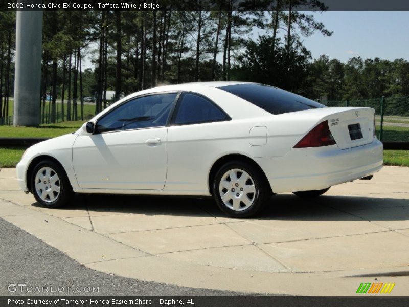 Taffeta White / Beige 2002 Honda Civic EX Coupe