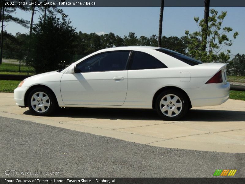 Taffeta White / Beige 2002 Honda Civic EX Coupe