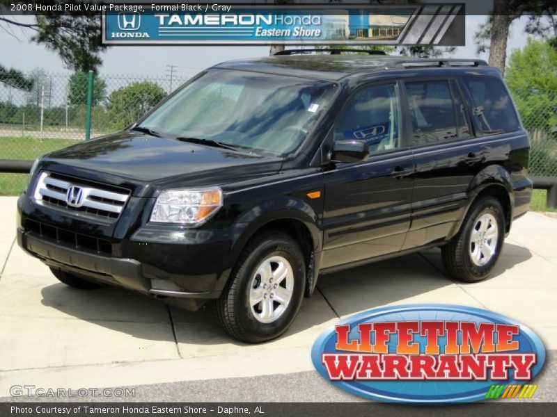 Formal Black / Gray 2008 Honda Pilot Value Package