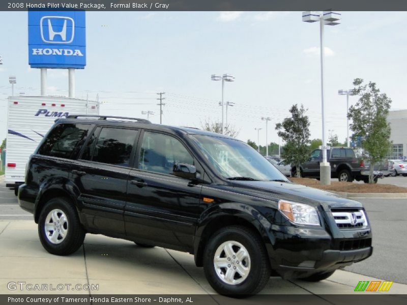 Formal Black / Gray 2008 Honda Pilot Value Package