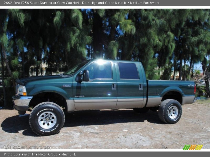  2002 F250 Super Duty Lariat Crew Cab 4x4 Dark Highland Green Metallic