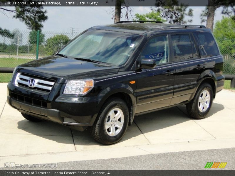 Formal Black / Gray 2008 Honda Pilot Value Package