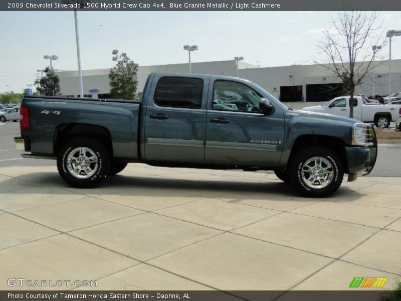 Blue Granite Metallic / Light Cashmere 2009 Chevrolet Silverado 1500 Hybrid Crew Cab 4x4