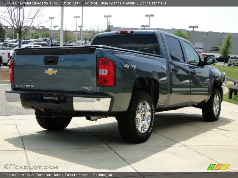 Blue Granite Metallic / Light Cashmere 2009 Chevrolet Silverado 1500 Hybrid Crew Cab 4x4