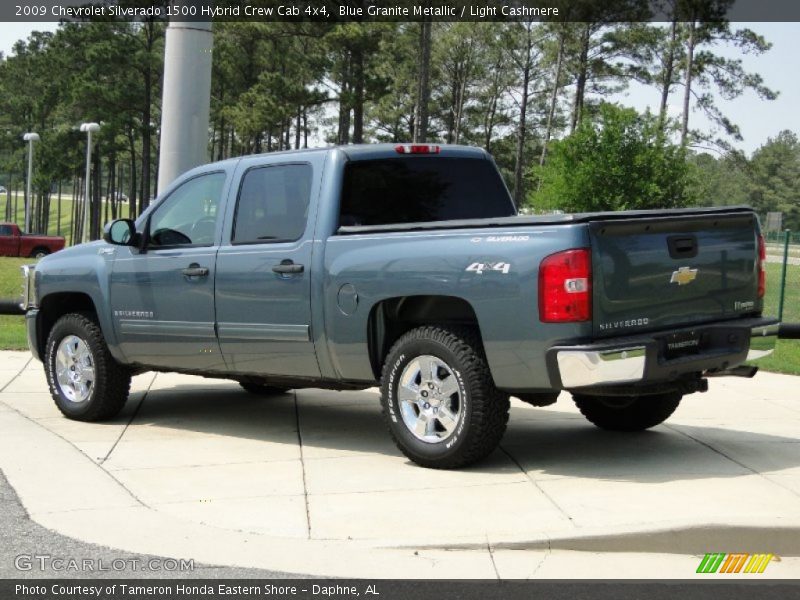 Blue Granite Metallic / Light Cashmere 2009 Chevrolet Silverado 1500 Hybrid Crew Cab 4x4