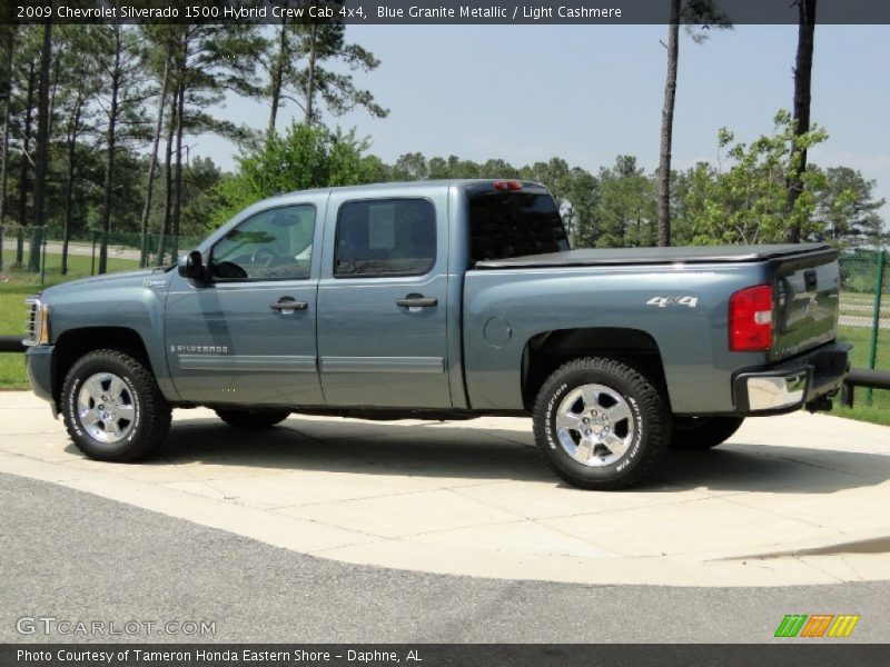 Blue Granite Metallic / Light Cashmere 2009 Chevrolet Silverado 1500 Hybrid Crew Cab 4x4