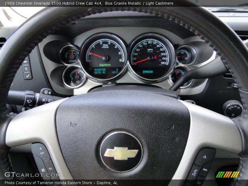 Blue Granite Metallic / Light Cashmere 2009 Chevrolet Silverado 1500 Hybrid Crew Cab 4x4