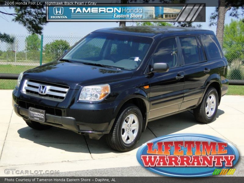 Nighthawk Black Pearl / Gray 2006 Honda Pilot LX