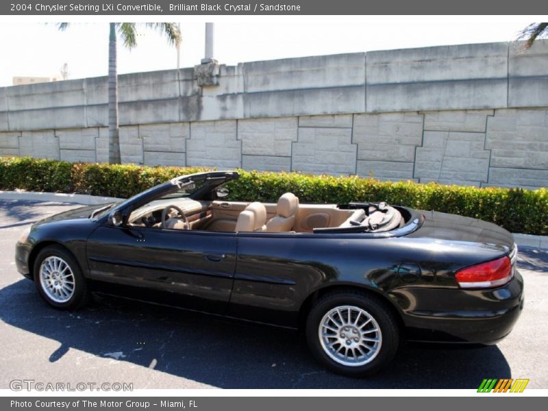 Brilliant Black Crystal / Sandstone 2004 Chrysler Sebring LXi Convertible