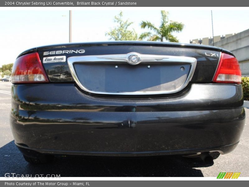 Brilliant Black Crystal / Sandstone 2004 Chrysler Sebring LXi Convertible