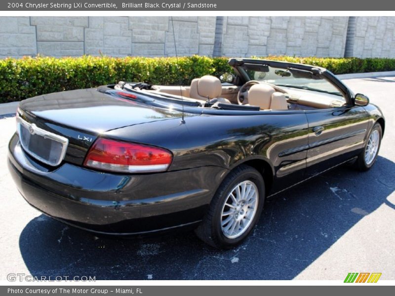 Brilliant Black Crystal / Sandstone 2004 Chrysler Sebring LXi Convertible
