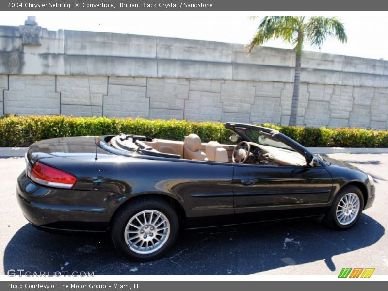 Brilliant Black Crystal / Sandstone 2004 Chrysler Sebring LXi Convertible