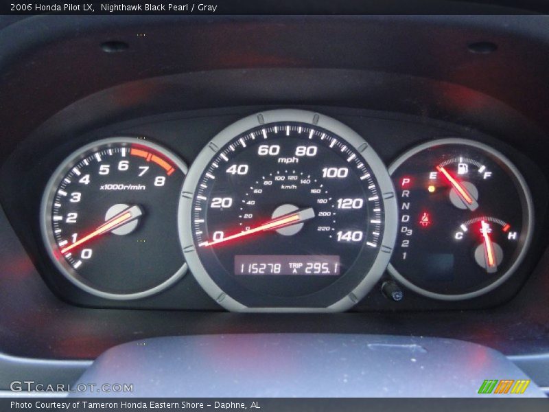 Nighthawk Black Pearl / Gray 2006 Honda Pilot LX