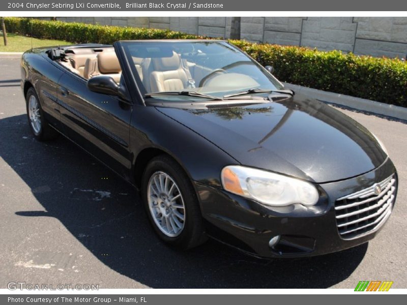 Brilliant Black Crystal / Sandstone 2004 Chrysler Sebring LXi Convertible
