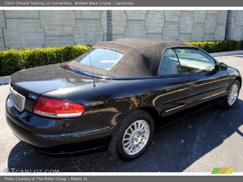 Brilliant Black Crystal / Sandstone 2004 Chrysler Sebring LXi Convertible