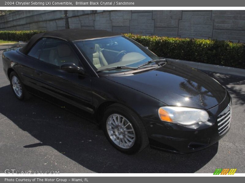 Brilliant Black Crystal / Sandstone 2004 Chrysler Sebring LXi Convertible