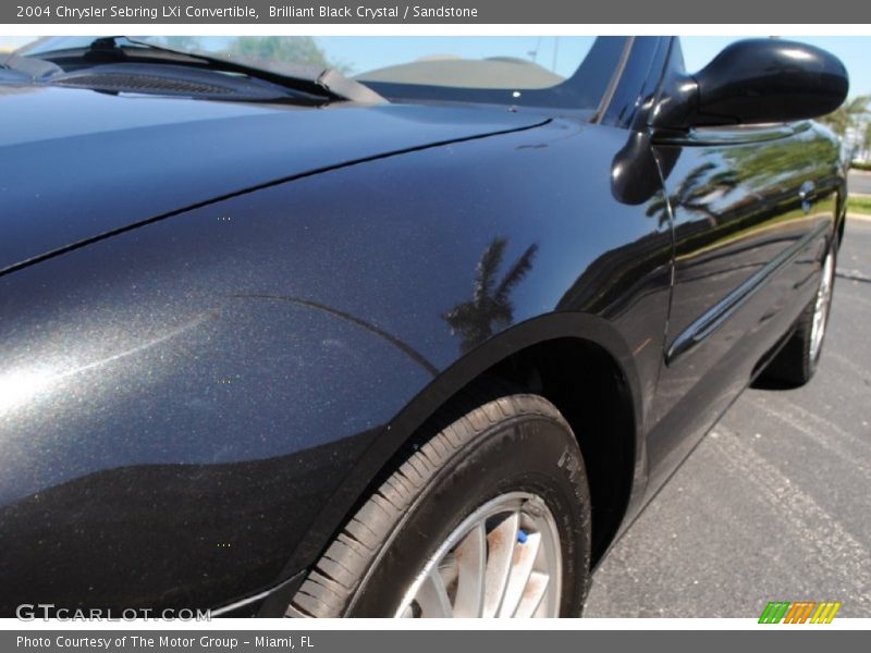 Brilliant Black Crystal / Sandstone 2004 Chrysler Sebring LXi Convertible