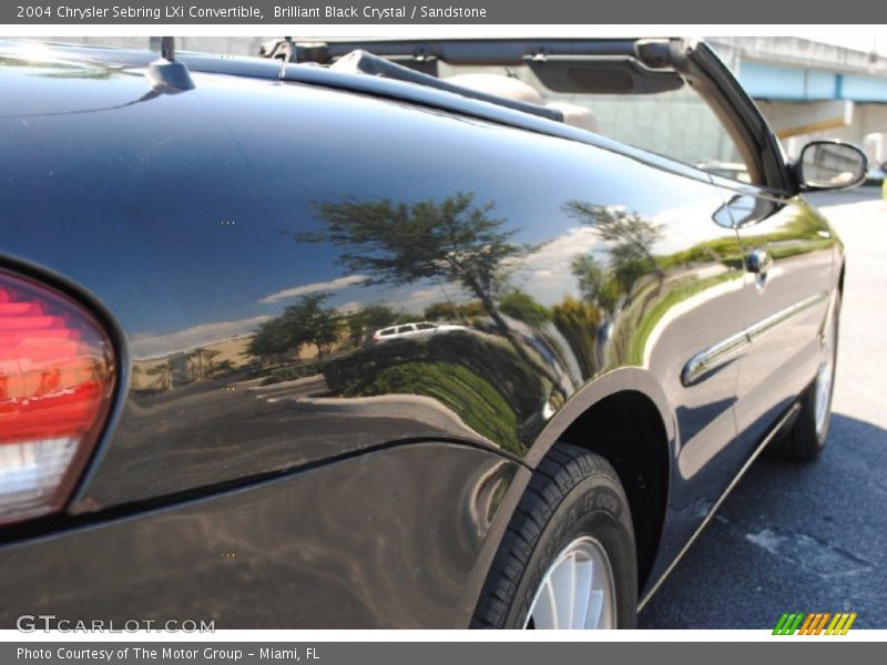 Brilliant Black Crystal / Sandstone 2004 Chrysler Sebring LXi Convertible