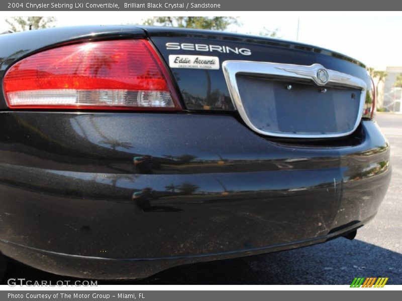 Brilliant Black Crystal / Sandstone 2004 Chrysler Sebring LXi Convertible
