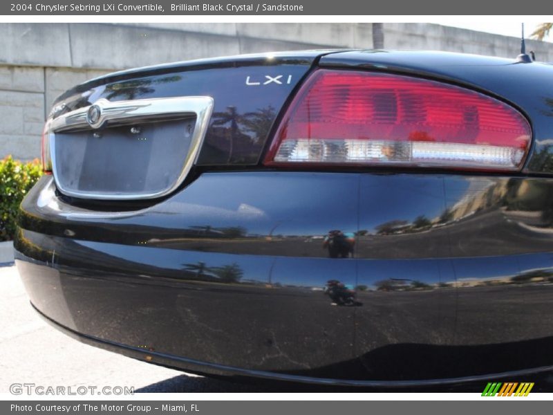 Brilliant Black Crystal / Sandstone 2004 Chrysler Sebring LXi Convertible