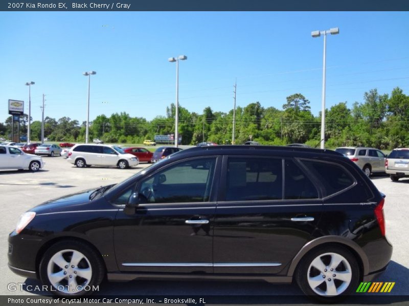 Black Cherry / Gray 2007 Kia Rondo EX