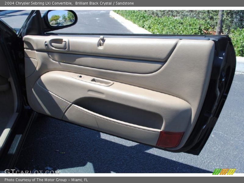 Brilliant Black Crystal / Sandstone 2004 Chrysler Sebring LXi Convertible