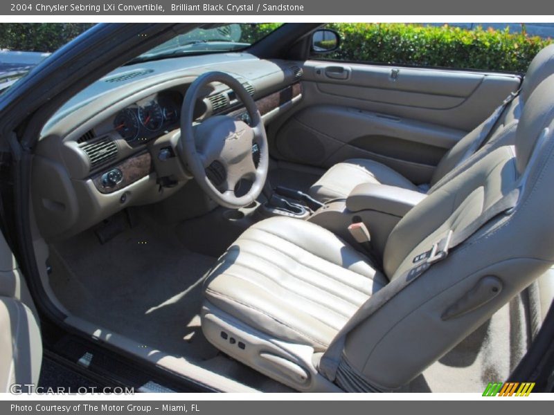 Brilliant Black Crystal / Sandstone 2004 Chrysler Sebring LXi Convertible