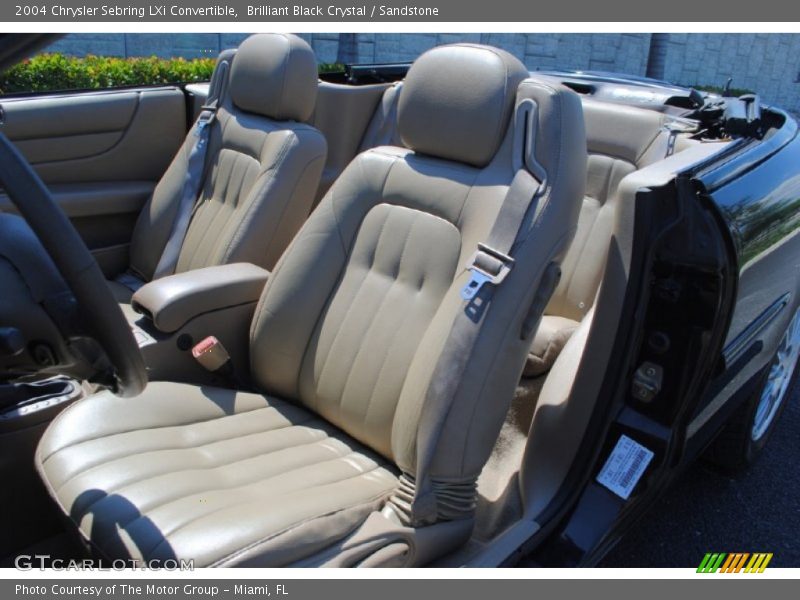 Brilliant Black Crystal / Sandstone 2004 Chrysler Sebring LXi Convertible