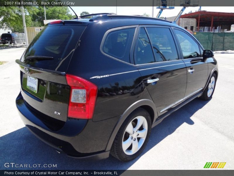 Black Cherry / Gray 2007 Kia Rondo EX