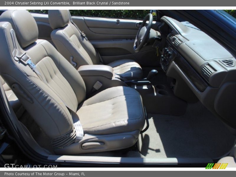Brilliant Black Crystal / Sandstone 2004 Chrysler Sebring LXi Convertible