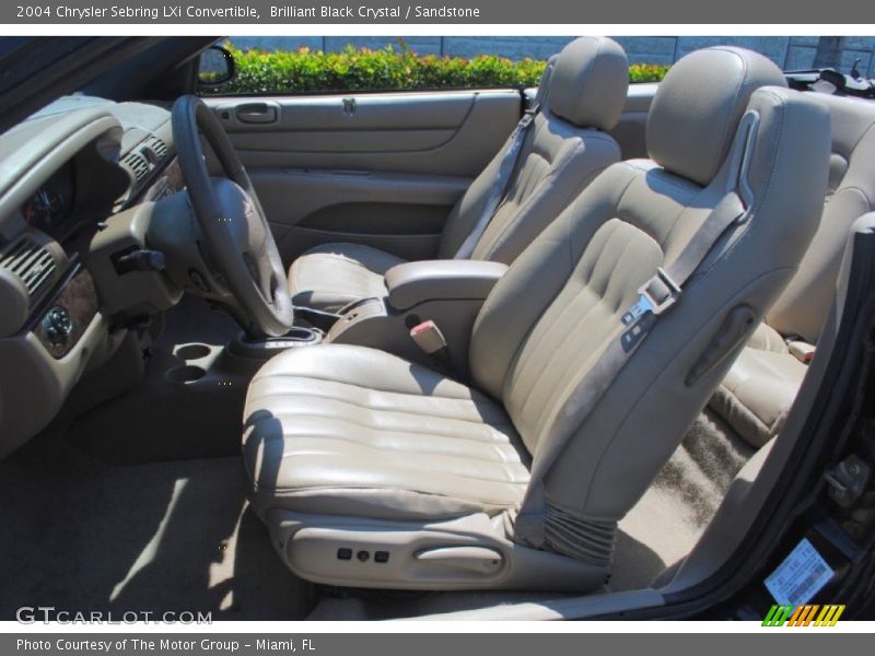 Brilliant Black Crystal / Sandstone 2004 Chrysler Sebring LXi Convertible