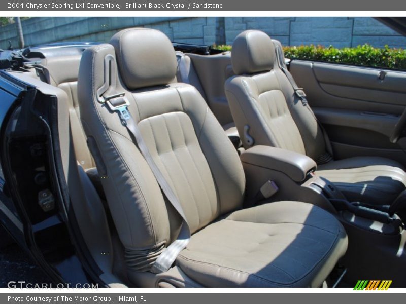 Brilliant Black Crystal / Sandstone 2004 Chrysler Sebring LXi Convertible