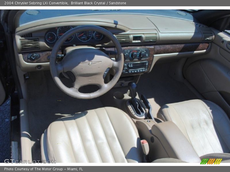 Brilliant Black Crystal / Sandstone 2004 Chrysler Sebring LXi Convertible