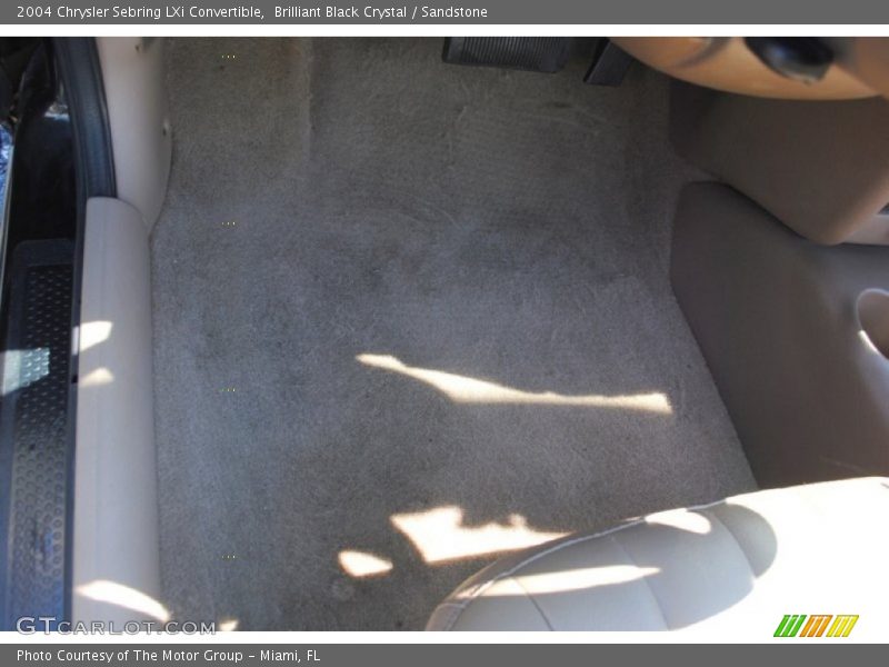 Brilliant Black Crystal / Sandstone 2004 Chrysler Sebring LXi Convertible