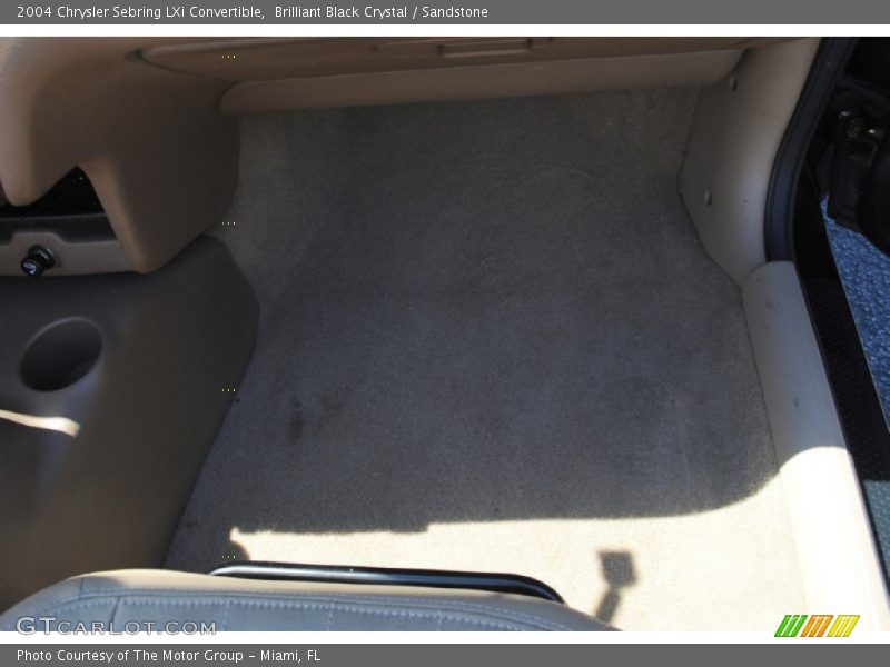 Brilliant Black Crystal / Sandstone 2004 Chrysler Sebring LXi Convertible