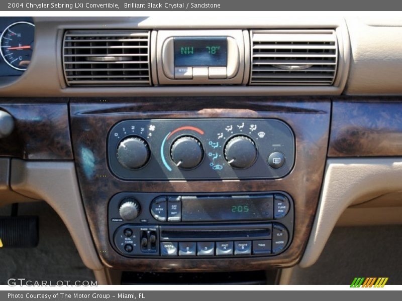 Controls of 2004 Sebring LXi Convertible