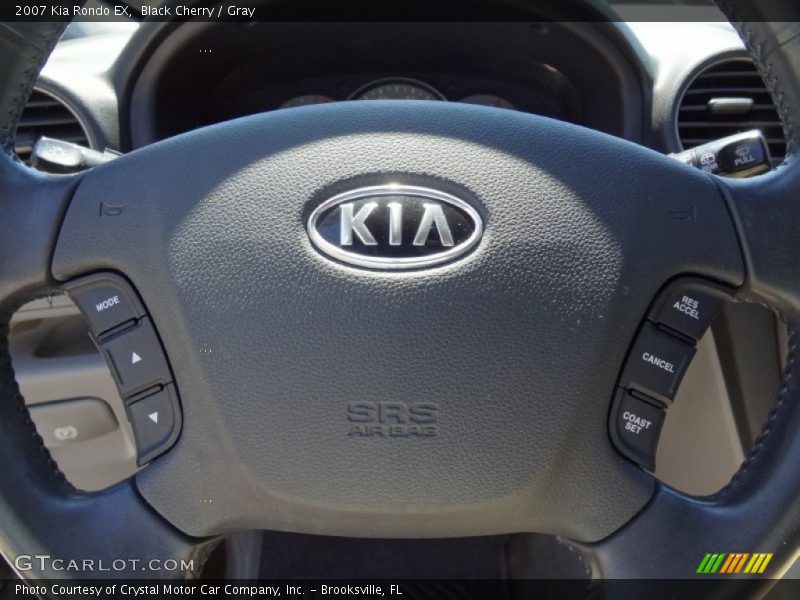 Black Cherry / Gray 2007 Kia Rondo EX