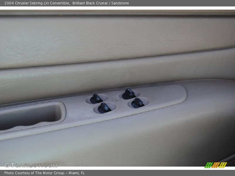 Brilliant Black Crystal / Sandstone 2004 Chrysler Sebring LXi Convertible