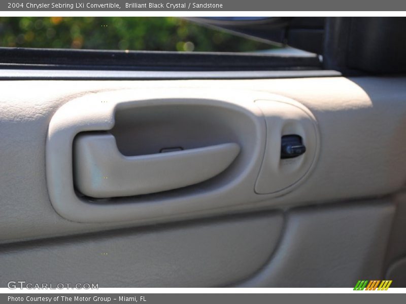 Brilliant Black Crystal / Sandstone 2004 Chrysler Sebring LXi Convertible