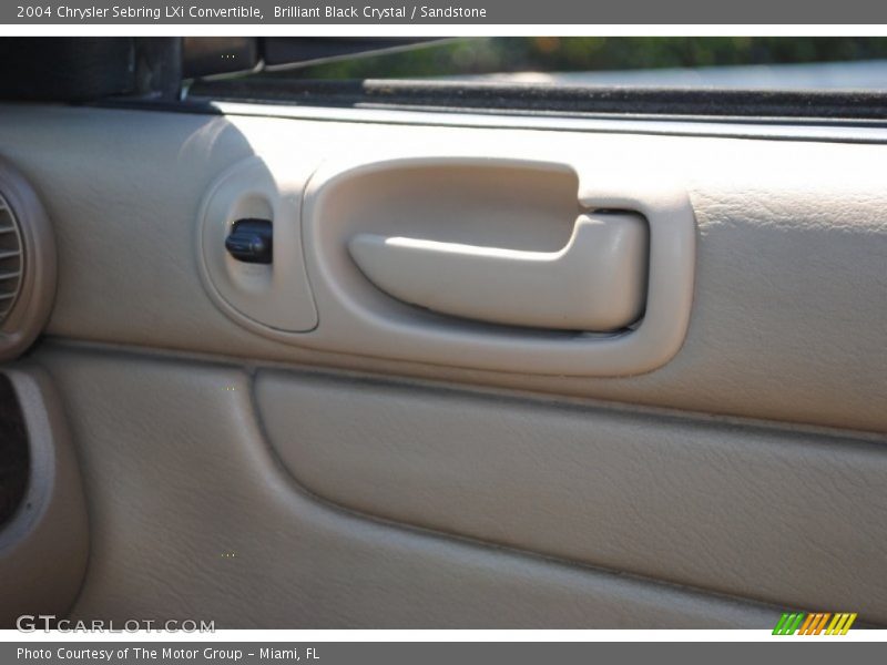 Brilliant Black Crystal / Sandstone 2004 Chrysler Sebring LXi Convertible