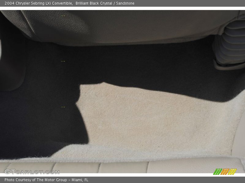 Brilliant Black Crystal / Sandstone 2004 Chrysler Sebring LXi Convertible