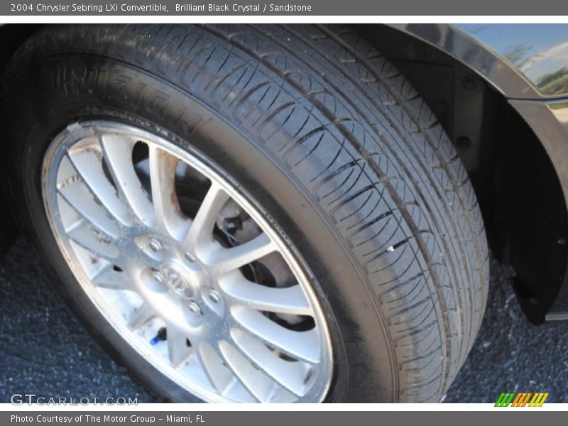 Brilliant Black Crystal / Sandstone 2004 Chrysler Sebring LXi Convertible